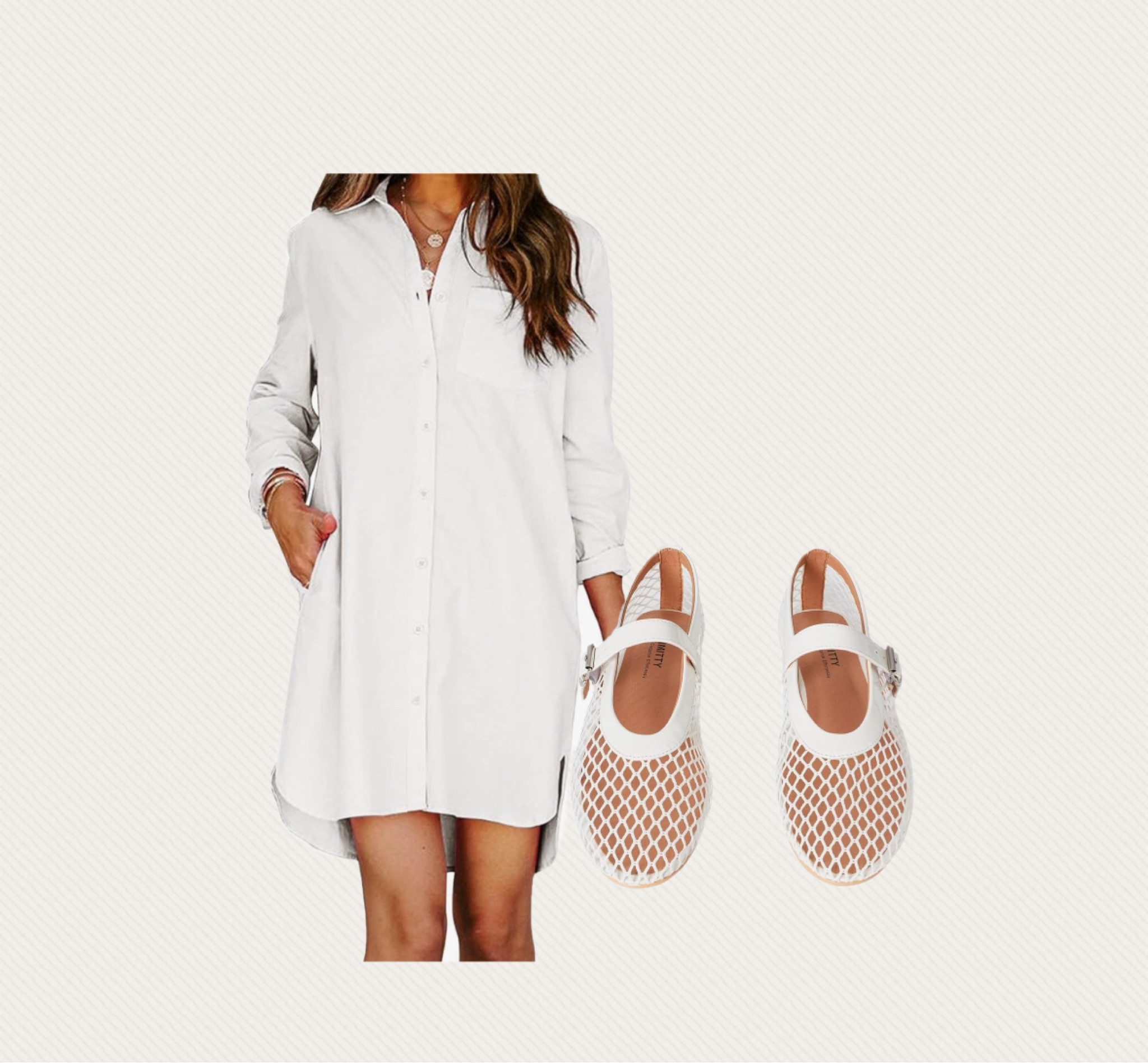 Mesh Ballet Flats Outfit Inspo 

#trendingshoes #meshballetflats #whiteshoes #whitedress 