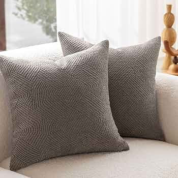 DOMVITUS 18x18 Pillow Cover Boucle Pillow Covers Set of 2 Decorative Pillows for Couch Luxury Neu... | Amazon (US)