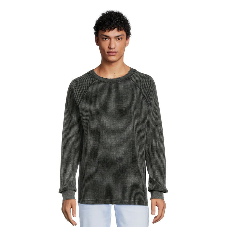 No Boundaries Men's and Big Men's Raglan Thermal Shirt, Sizes XS-5XL | Walmart (US)