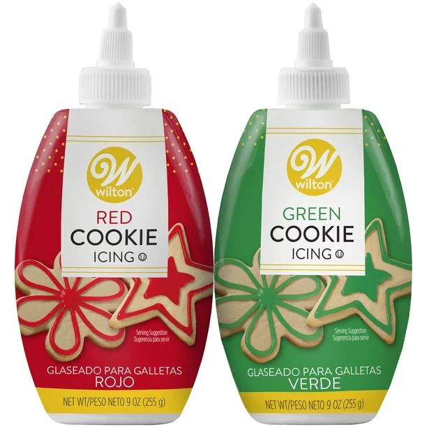 Wilton Red and Green Cookie Icing Set, 2-Count - Walmart.com | Walmart (US)