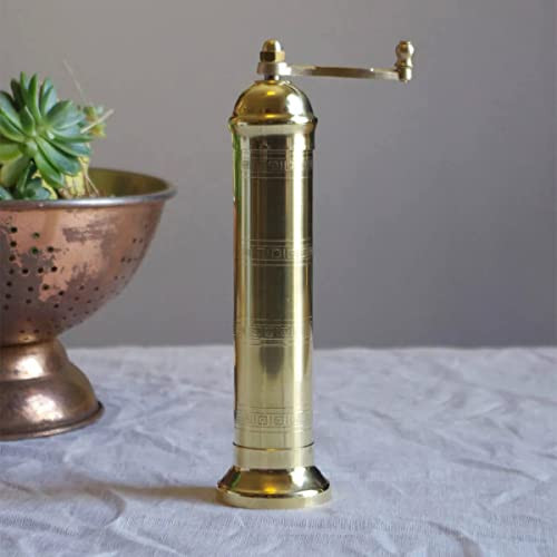 The Original Greek Salt Mill 9 Inch Tall | European Salt Mill Grinder with Crank Handle | Manual ... | Amazon (US)