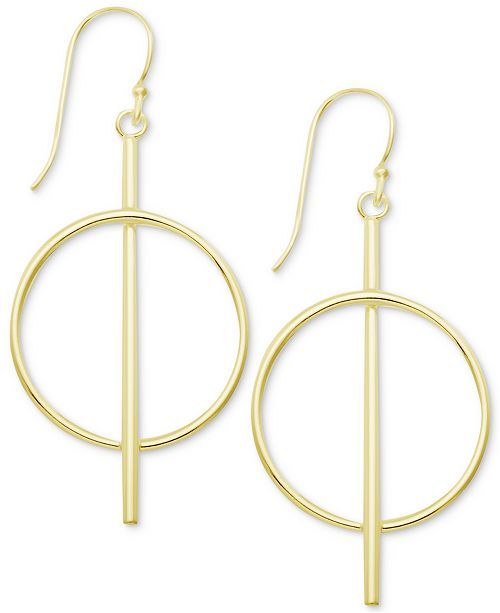 Essentials Bar & Circle Drop Earrings & Reviews - Fashion Jewelry - Jewelry & Watches - Macy's | Macys (US)