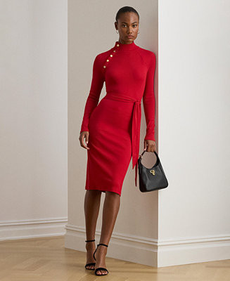 Women's Button Trim Dress | Macy's