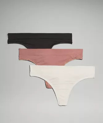UnderEase Mid-Rise Thong Underwear  3 Pack | lululemon (AU)