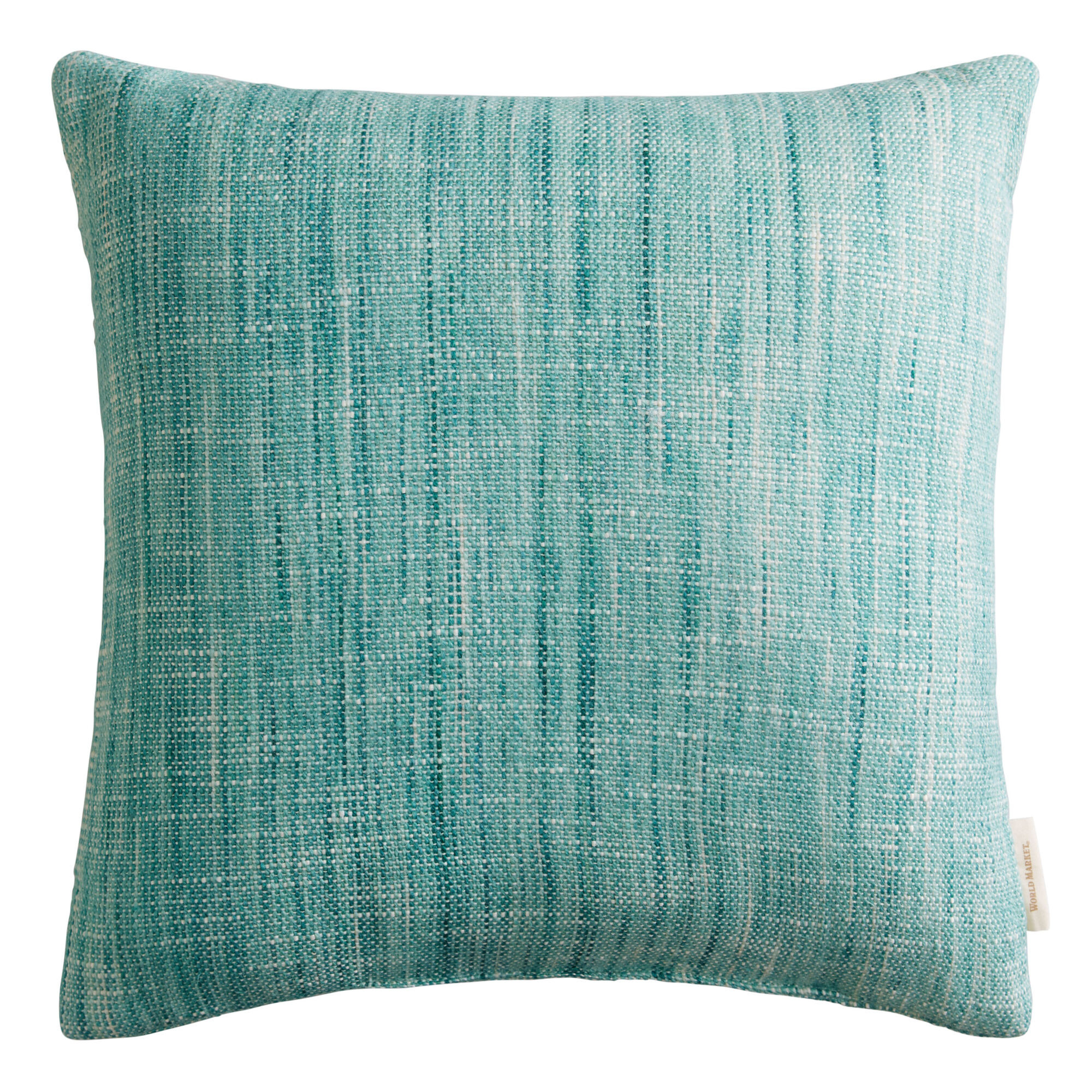 Solid Woven Reversible Indoor Outdoor Throw Pillow - World Market | World Market