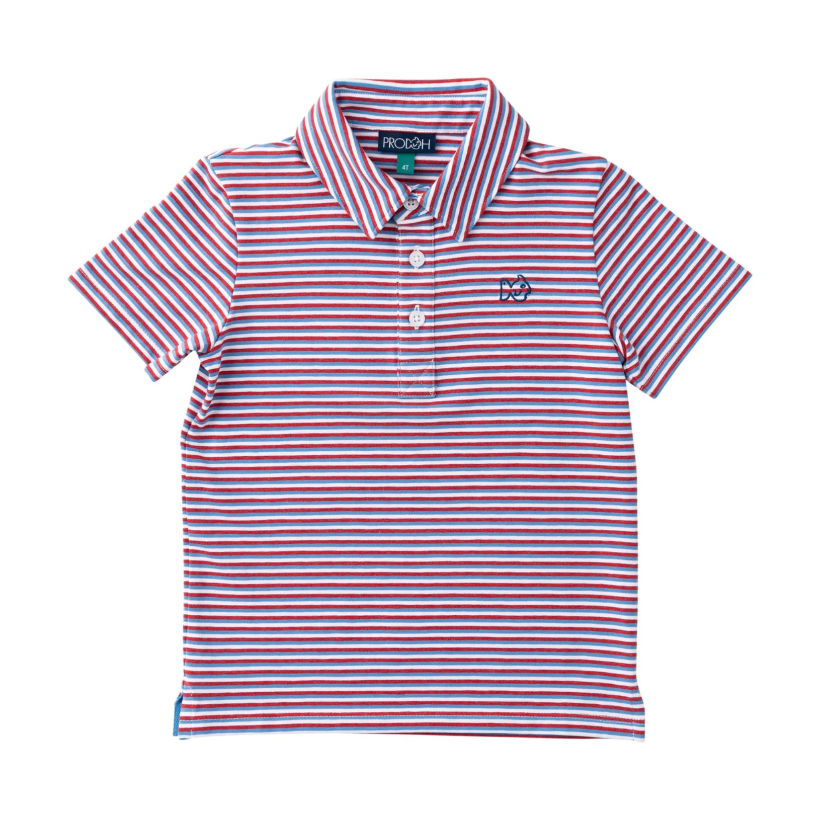 Boys' Short Sleeve Too Cool for School Polo - Americana Stripe | PRODOH