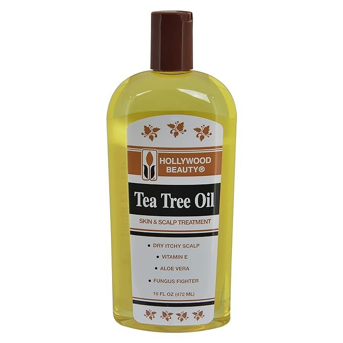 Hollywood Beauty Tea Tree Oil, 16oz Bottle, Hair, Skin & Scalp treatment, Moisturizes dry, itchy ... | Amazon (US)