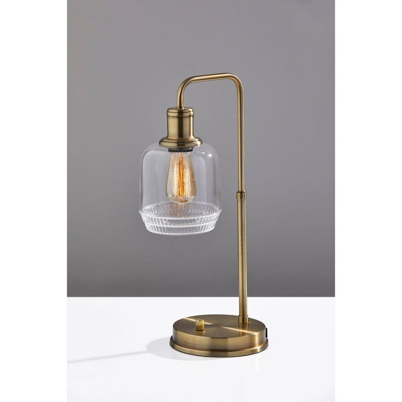 Barnett Cylinder Table Lamp Antique Brass - Adesso | Target