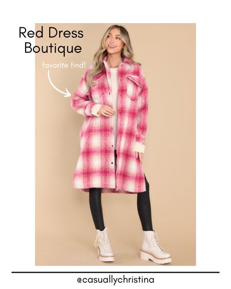 Red Dress Boutique favorite find! Click any of the products below to shop 🛍 Follow @casuallychristina for more new everyday styles and sales! So excited to shop together! 🤍 Christina 

#ltkfashion #casualstyle #everydaystyle #fashionfind #falltrends #fallstyle #styleguide #ltkfit #ltkbeauty #ltkstyletip #ltkcurves #ltkunder100 

Winter coat, winter jacket, pink jacket, winter boots, pink plaid, fall jacket, shacket, feminine style, Thanksgiving day outfit, Christmas outfit, sweater dress, winter dress, work dress, New Year’s Eve dress, casual date night, affordable fashion, fashion find, Fall style, Fall outfit, Fall dress, Winter style, winter dress, winter outfit, winter dress, fall look, winter look, Casual work outfit, Everyday style, Everyday outfit, Casual outfit ideas, Casual outfit, Casual date night outfit, Vacation outfits, Winter break dress, winter trends, Spring trends, Fall fashion find, Winter looks, Winter outfit idea, Winter favorites, Winter accessories, Vacation looks, Winter sweater, Fall must haves, Fall boots, Winter shoes, gifts for her, budget friendly fashion, Airport outfit, Travel outfit, Airport travel looks 

#LTKSeasonal #LTKshoecrush #LTKstyletip