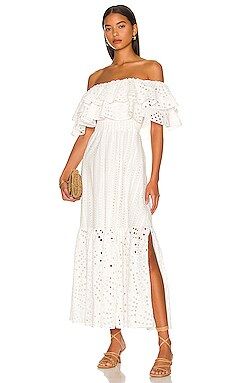 Charo Ruiz Ibiza Isabella Maxi Dress in White from Revolve.com | Revolve Clothing (Global)