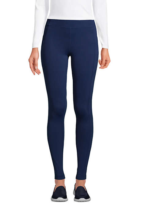 Women's Active High Rise Compression Slimming Pocket Leggings | Lands' End (US)