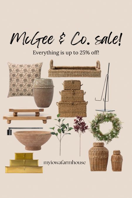 McGee & Co. sale! Everything is up to 25% off! Home decor!

#LTKfindsunder100 #LTKsalealert #LTKSpringSale