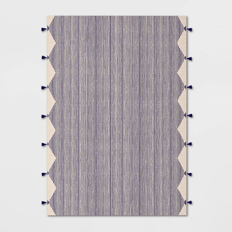 Linear Global Stripe Outdoor Rug Navy/Ivory - Project 62™ | Target
