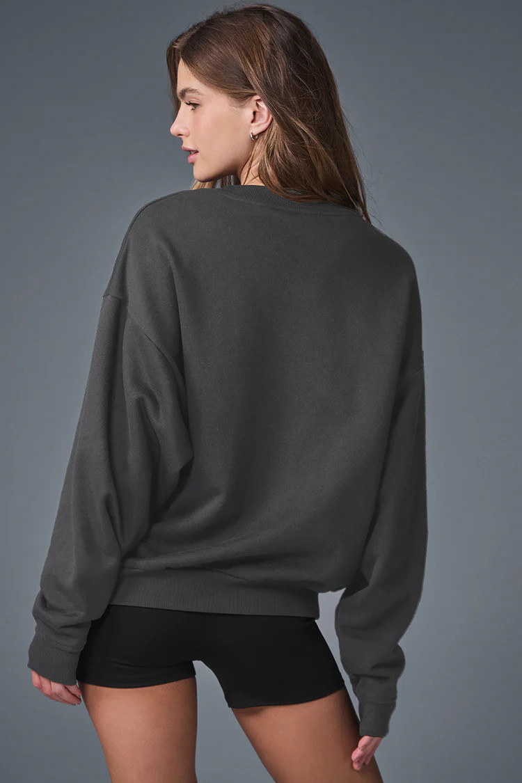 Accolade Crew Neck Pullover - Anthracite | Alo Yoga (US)