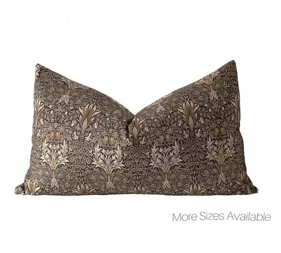 SAVOY || Vintage Floral Print Pillow Cover | Modern Farmhouse | Boho Pillow | Marigold Interiors | Etsy (US)