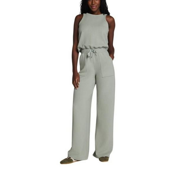 Women's Spanx AirEssentials French Rib Jumpsuit Small Sage Brush | Scheels Sports