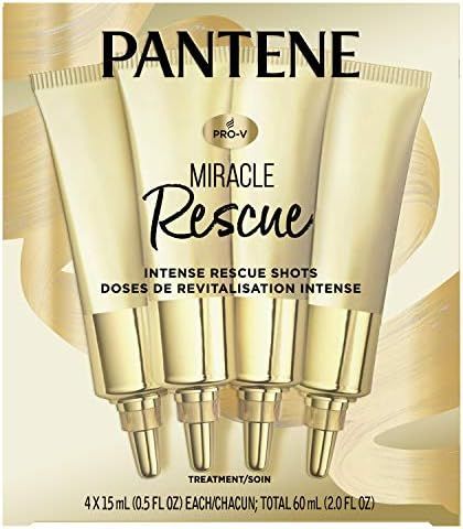 Pantene Miracle Intense Rescue Shots Treatment for Dry Hair, Deep Conditioning, 15 mL (4 Count) :... | Amazon (CA)