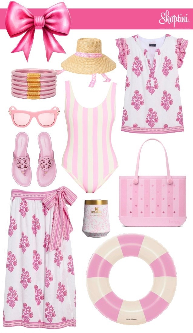 Pink and White Palm Beach vibes for spring break and beach vacation outfit 

#LTKOver40 #LTKSwim #LTKSeasonal