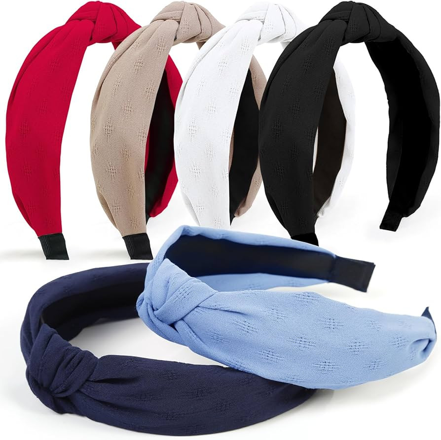 Huachi Headbands for Women Knotted Trendy Womens Headbands Non Slip Head Bands for Women's Hair T... | Amazon (US)
