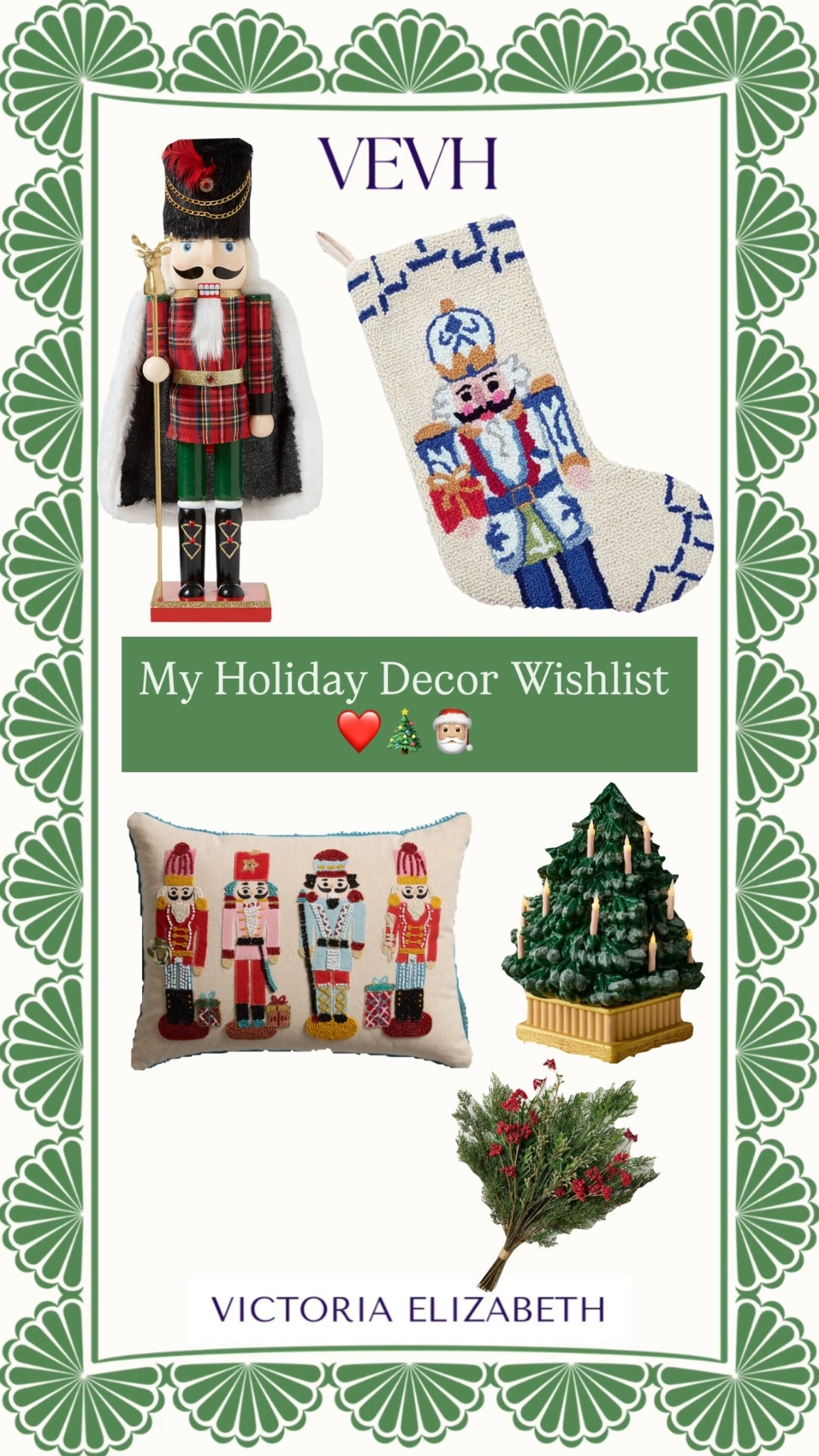 My holiday decor wishlist!! There’s a theme here…..I do like a nutcracker LOL. These little Christmas items are so so sweet! 

#LTKGiftGuide #LTKHoliday #LTKSeasonal