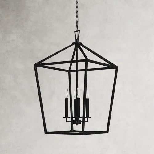 Hastings 6 - Light Lantern Geometric Chandelier | Wayfair North America