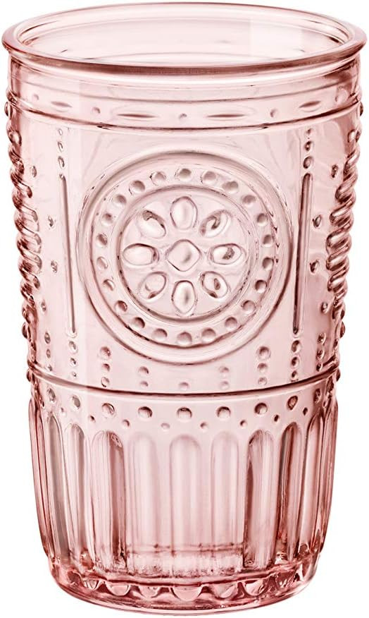 Bormioli Rocco Romantic Tumbler, Set of 4, 4 Count (Pack of 1), Cotton Candy | Amazon (US)