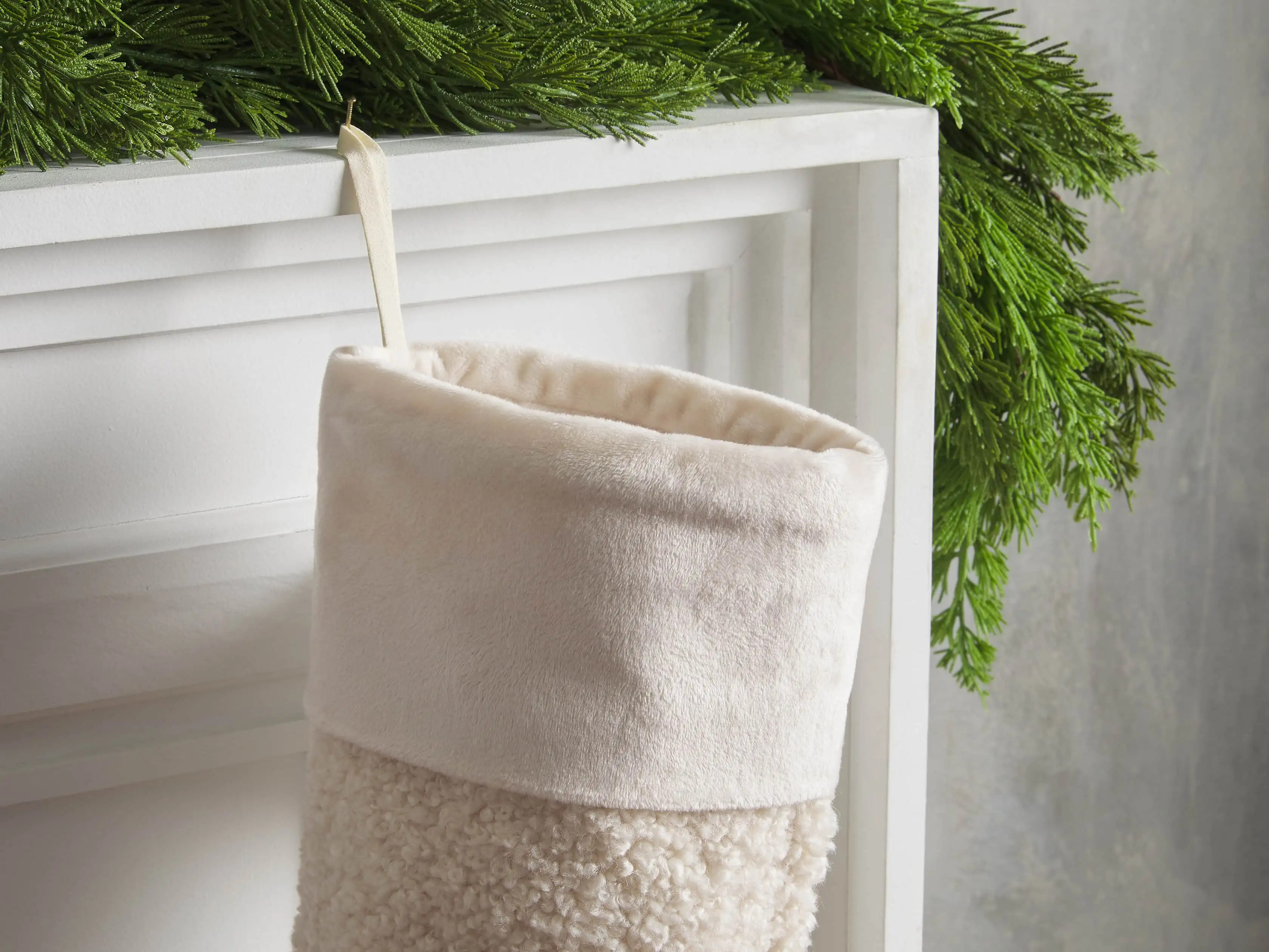 Faux Sherpa Stocking | Arhaus | Arhaus