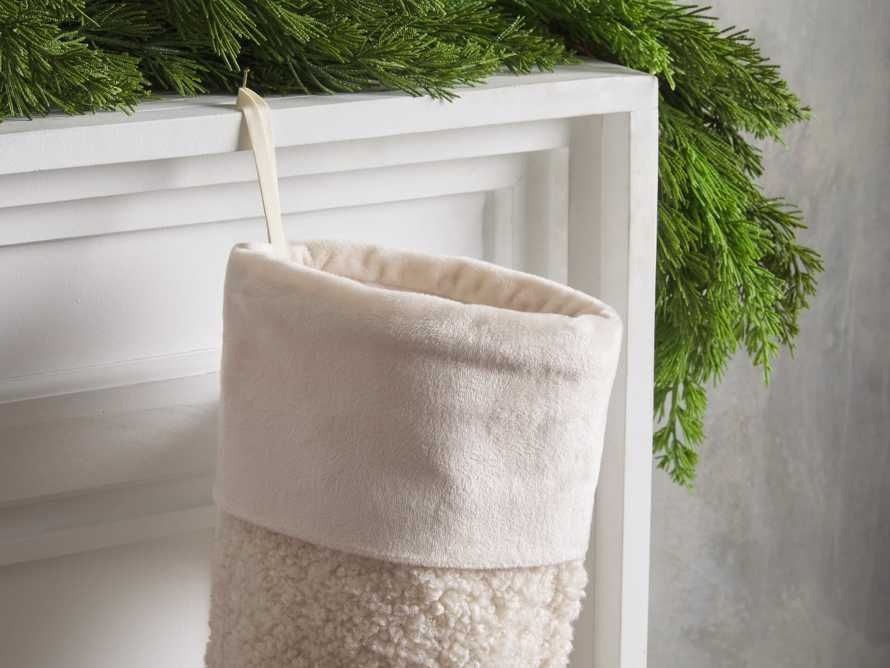 Faux Sherpa Stocking | Arhaus