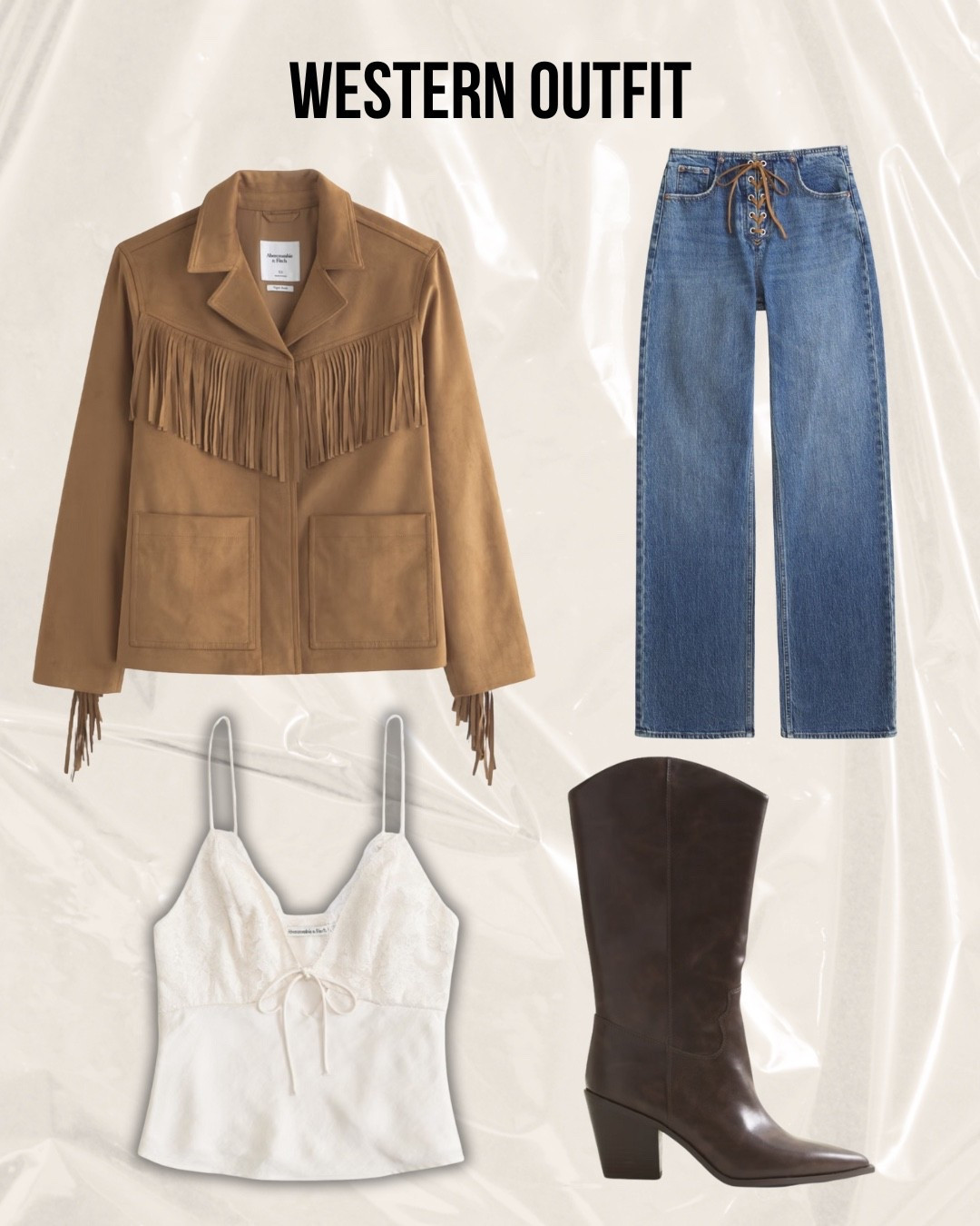 Western vibes never looked so good! We’re obsessed with this Abercrombie fringe jacket — the perfect statement piece to elevate any outfit. Pair it with your favorite denim and boots for a look that’s effortlessly chic and rodeo-ready. ✨

Find it all at Abercrombie and shop the full outfit through my LTK!

#LTKStyle #WesternFashion #AbercrombieStyle #FringeJacket #OOTDInspo #LTKFallStyle #WesternVibes #LTKOutfit #RodeoReady #LTKFinds

#LTKSeasonal