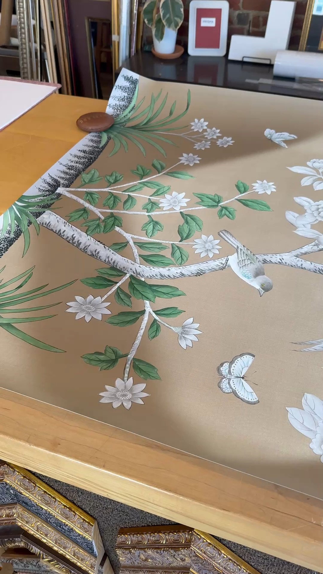 Obsessed wit this gorgeous hand-painted silk panel we got for our dining room (a set of 3 panels). Looks just like de Gournay for a fraction of the price 

#LTKHome