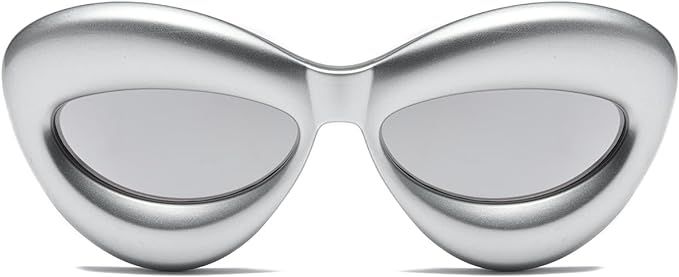 Trendy Inflated Shape Lip Sunglasses for Women Fashion Oversized Cat Eye Shades UV400 Protection | Amazon (US)