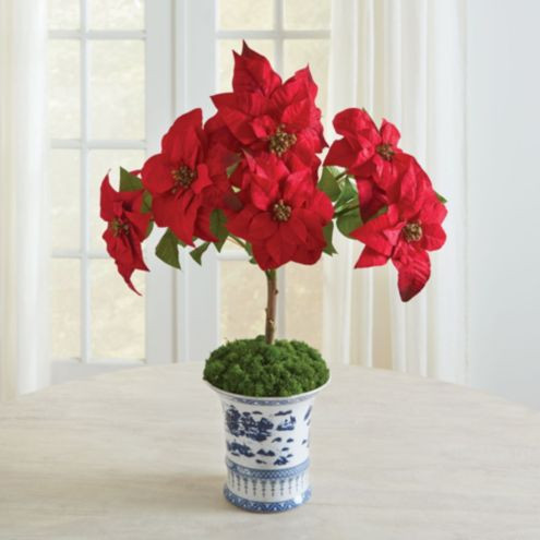 Poinsettia Floral Arrangement Planter | Ballard Designs, Inc.