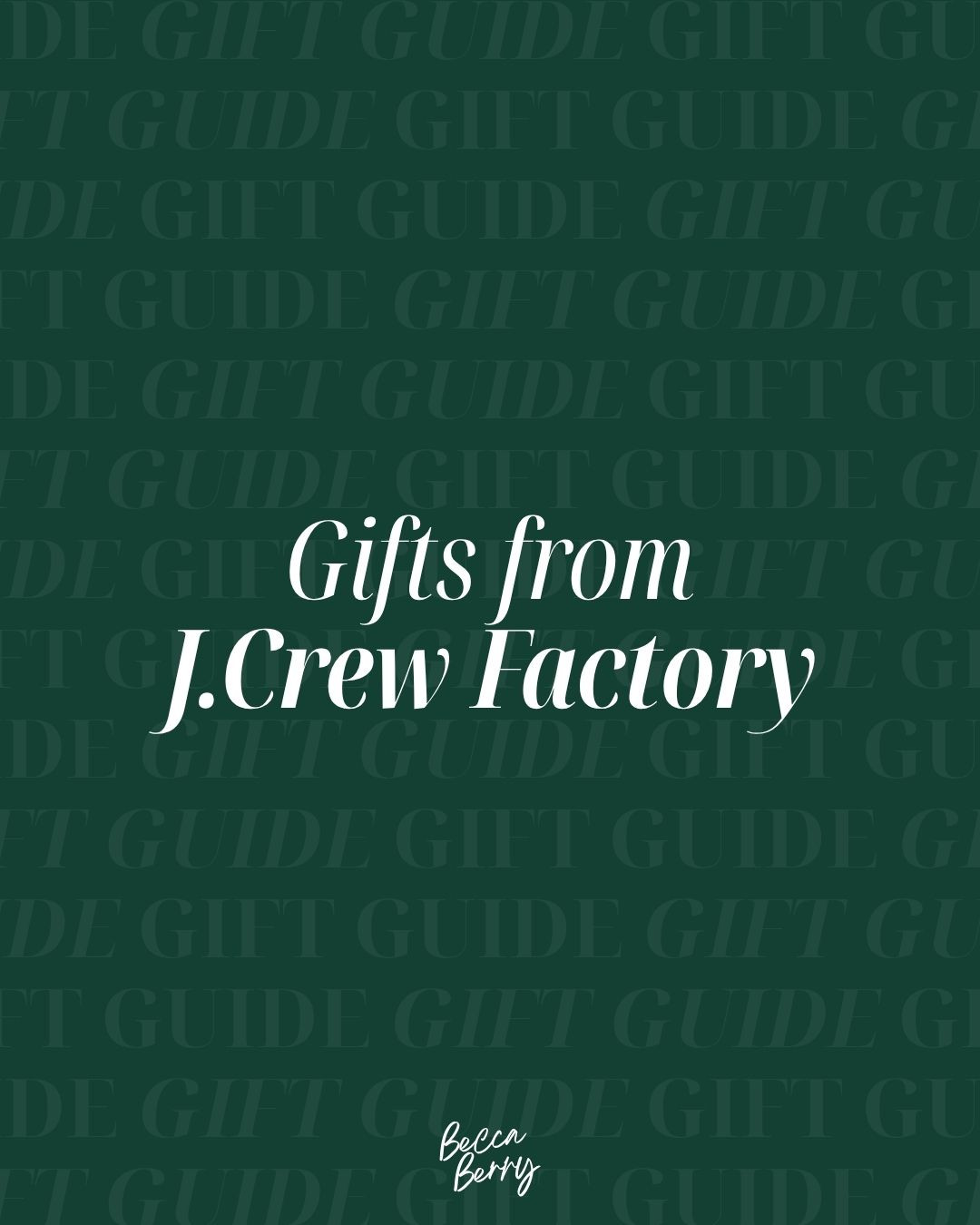 J.Crew Factory holiday gift ideas — cozy, stylish pieces for everyone on your list. #JCrewFactory #HolidayGiftGuide #GiftIdeasForHer #Rebecksley 

#LTKGiftGuide #LTKFindsUnder100 #LTKSeasonal