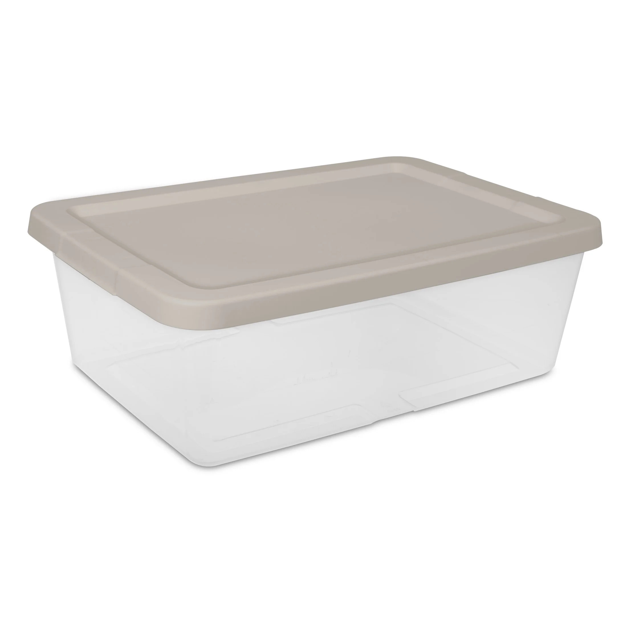 Sterilite 12 Qt. Storage Box Plastic Adult, Grey Pumice | Walmart (US)