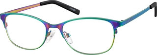 Zenni Women's Vintage Browline Glasses Stainless Steel Full Rim Frame | Zenni Optical (US & CA)