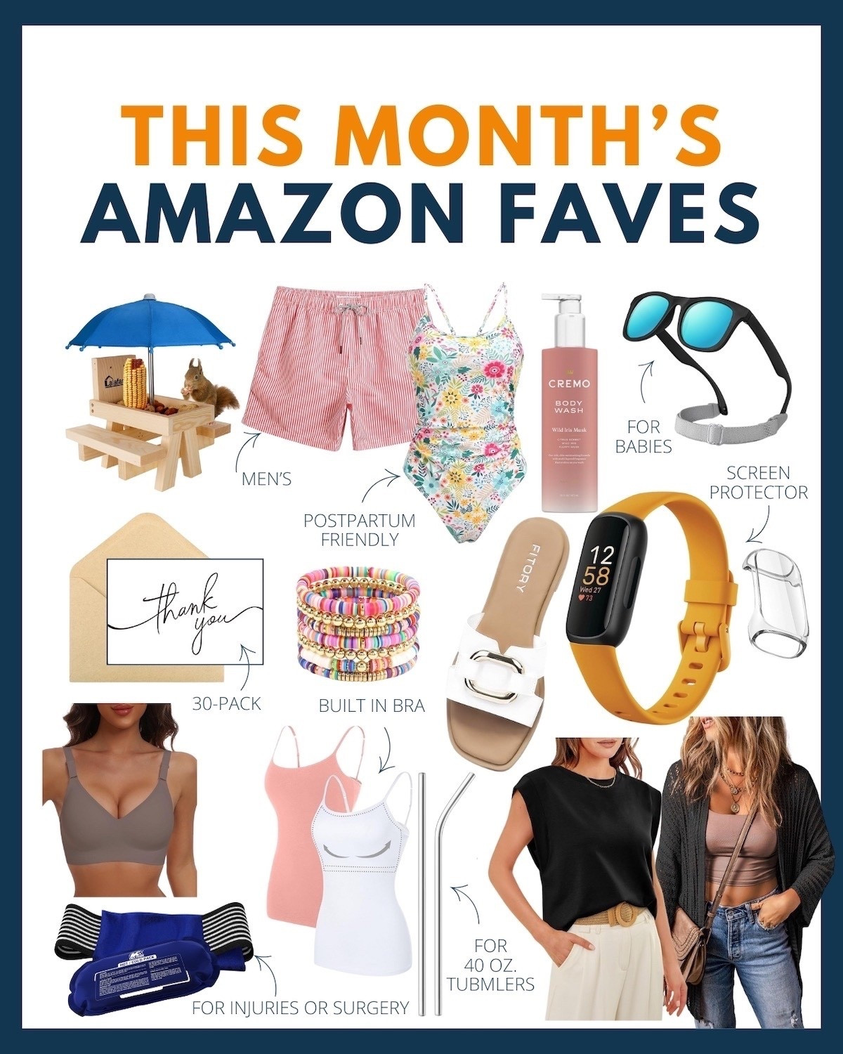 Shop our team’s favorite Amazon buys for this month! From summer staples to the perfect workout accessories. 📦🧡🖤

#LTKFindsUnder50 #LTKActive #LTKStyleTip