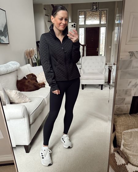 Workout outfit - Walmart new arrival zip up jacket runs true to size , wearing a small. Black leggings from Amazon are a great lululemon look as like and run true to size.



#LTKover40 #LTKfitness #LTKfindsunder50
