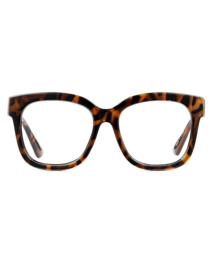 JIM HALO Oversized Blue Light Glasses for Women Square Chunky Bluelight Computer Glasses Reduce E... | Amazon (US)
