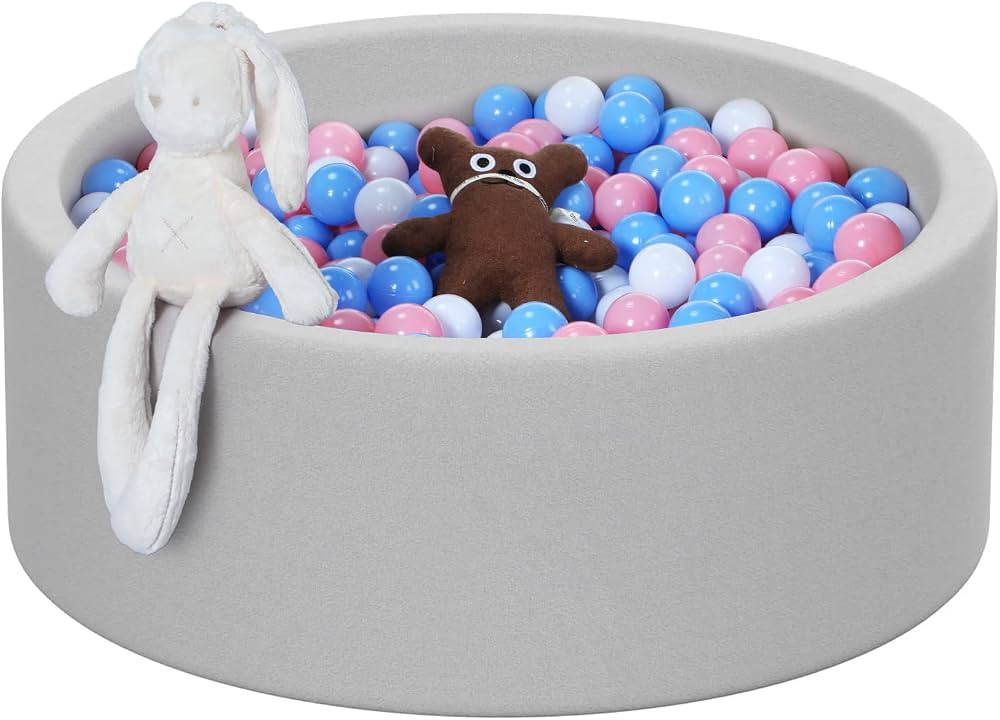 Strenkitech Foam Ball Pit for Toddlers, 35 x 11 in Memory Ball Pits for Toddlers Soft Round Desig... | Amazon (US)