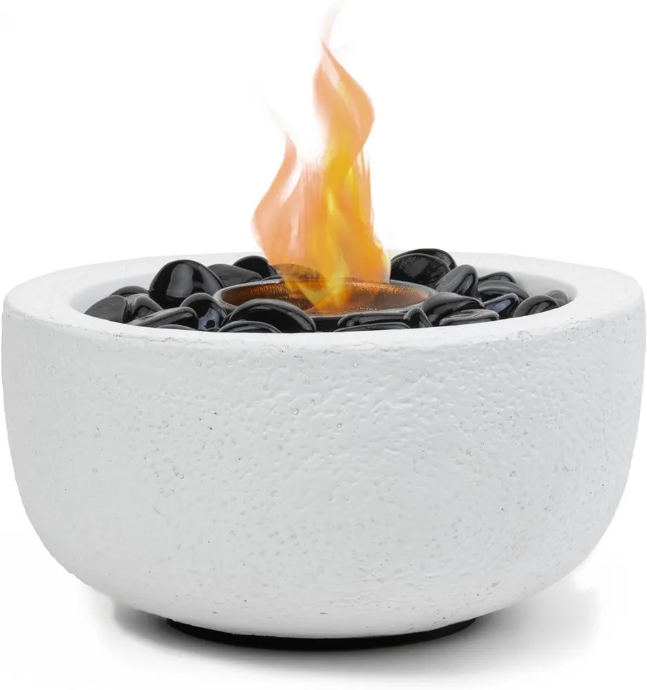 Table Top Firepit, Indoor Outdoor Fire Pit Tabletop & Mini Fireplace - Elegant Fire Bowl for Tabl... | Amazon (US)