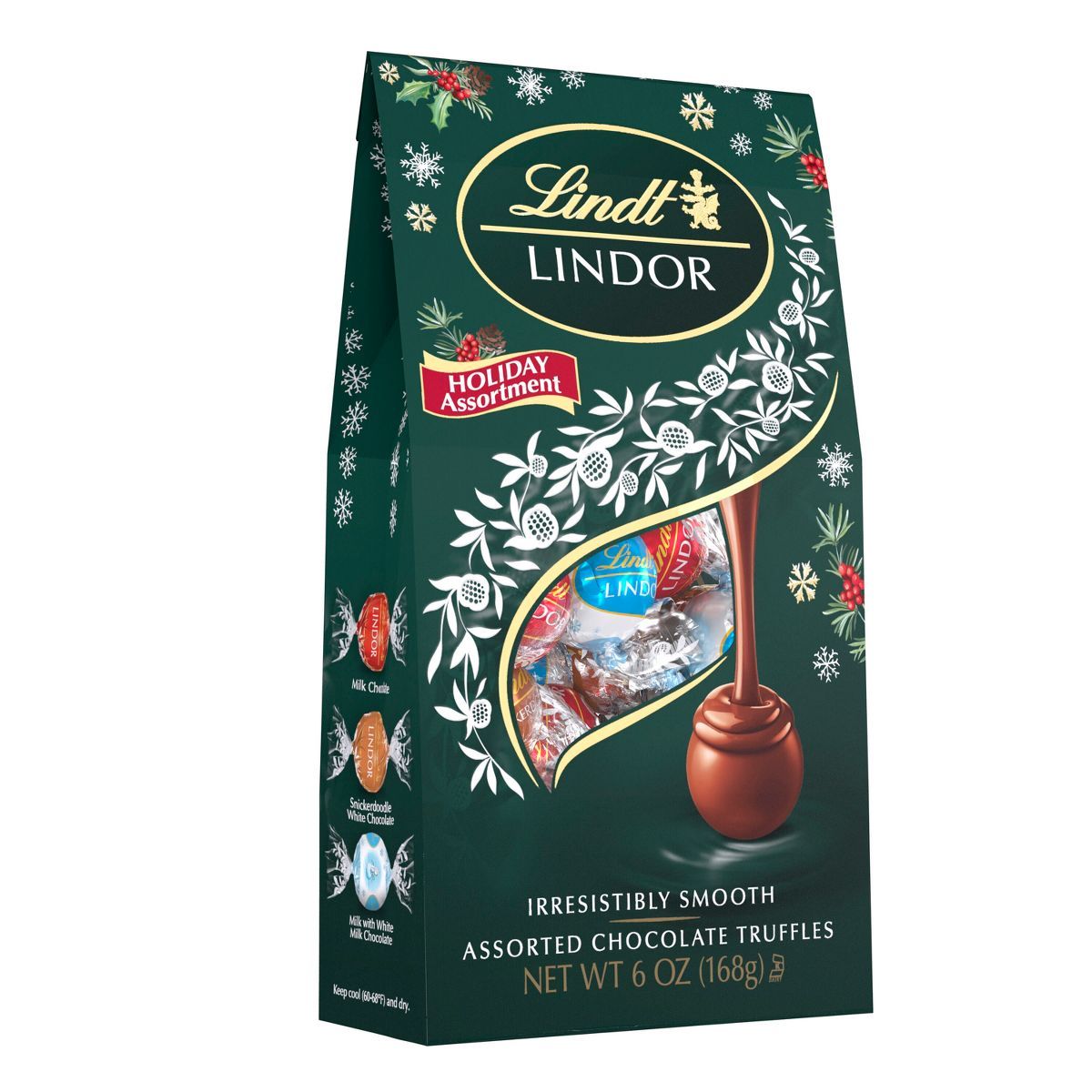 Lindor Holiday Assorted Milk Chocolate Truffles - 6oz | Target