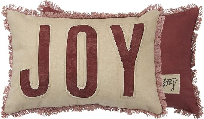 Primitives by Kathy Holiday Joy Cotton Throw Pillow | Amazon (US)