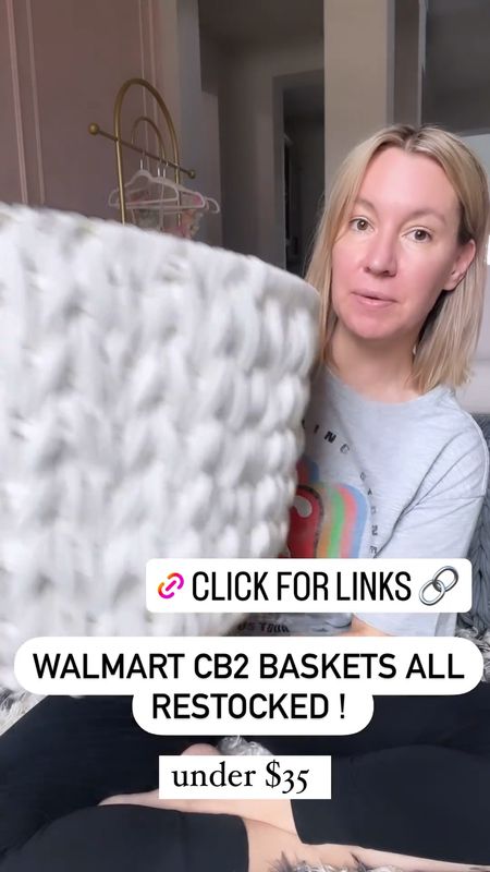 CB2 Lookalile basket at Walmart restocked!!🚨

#LTKHome #LTKSaleAlert #LTKFindsUnder50