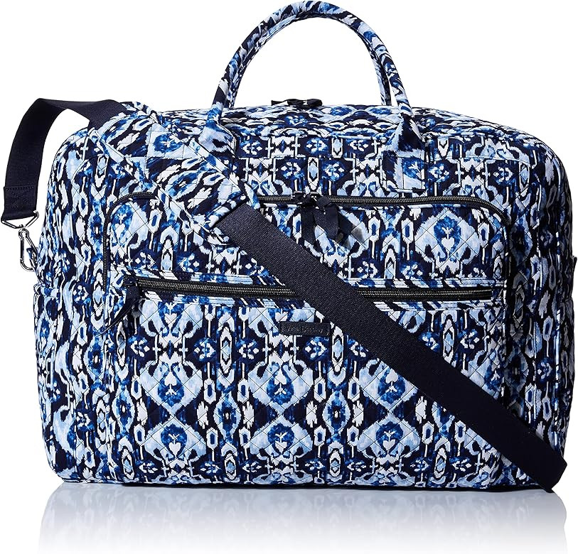 Vera Bradley Women's Cotton Grand Weekender Travel Bag | Amazon (US)