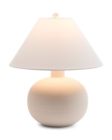 26in Dot Textured Ceramic Table Lamp | TJ Maxx