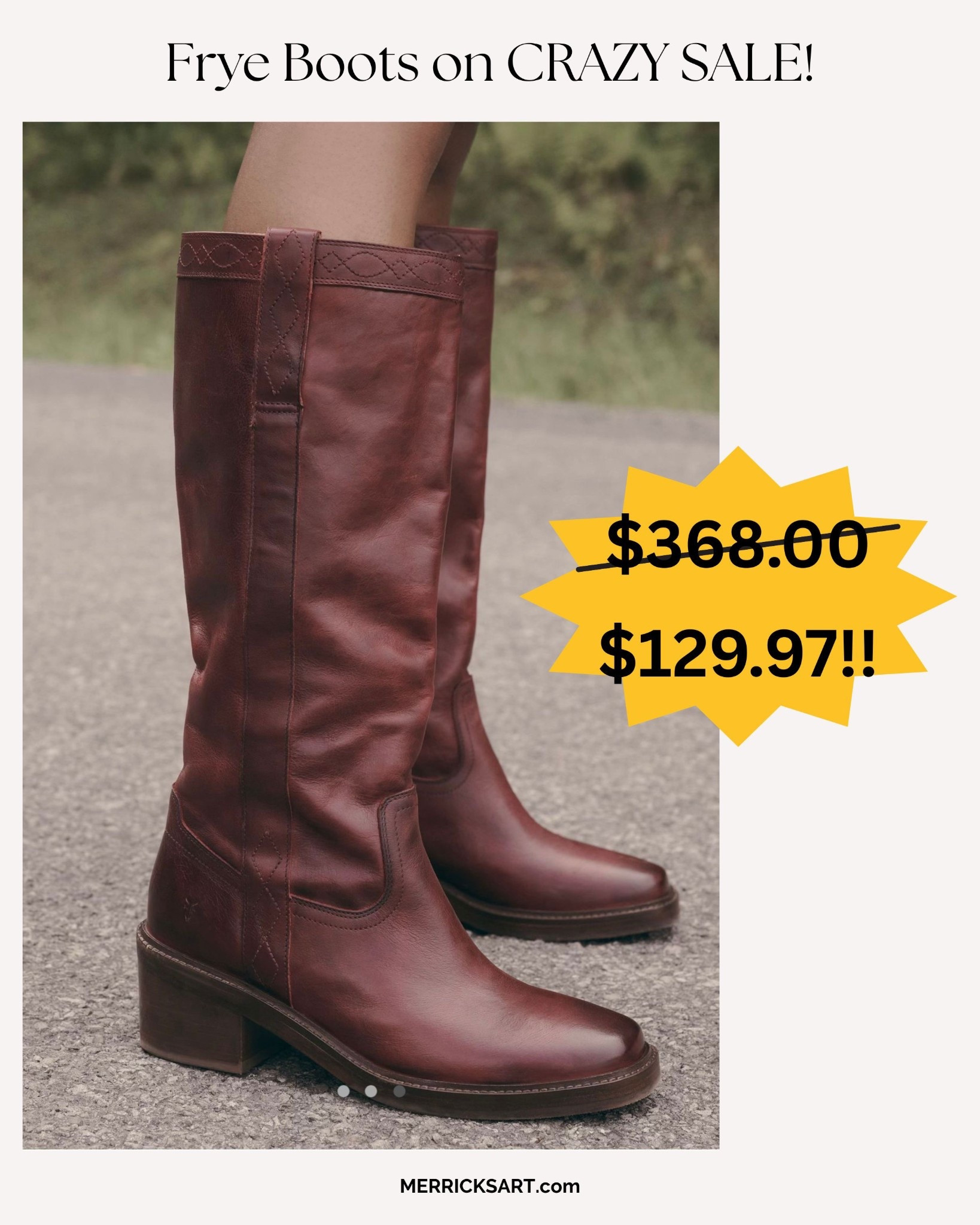 When Frye boots are more than 60% off, you don’t think, you just buy! This color is so fun too! Tons of Anthropologie Sale items an extra 50% off today.

#LTKSaleAlert