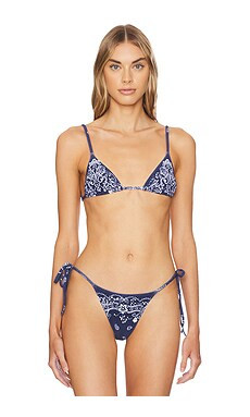 Tropic of C Equator Bikini Top in Navy Bandana from Revolve.com | Revolve Clothing (Global)
