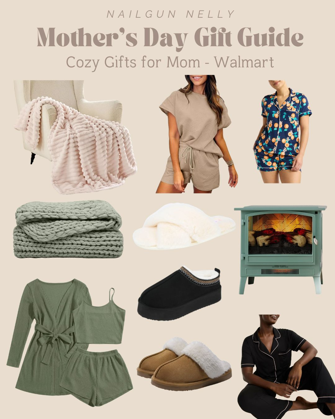 Mother's Day Gift Guide! Cozy Gifts for mom from Walmart!

braided throw blanket, faux fur throw blanket, lounge set, fuzzy slippers, electric fireplace, ugg dupe slippers, pajamas  

 #LTKGiftGuide #LTKSeasonal #LTKFamily