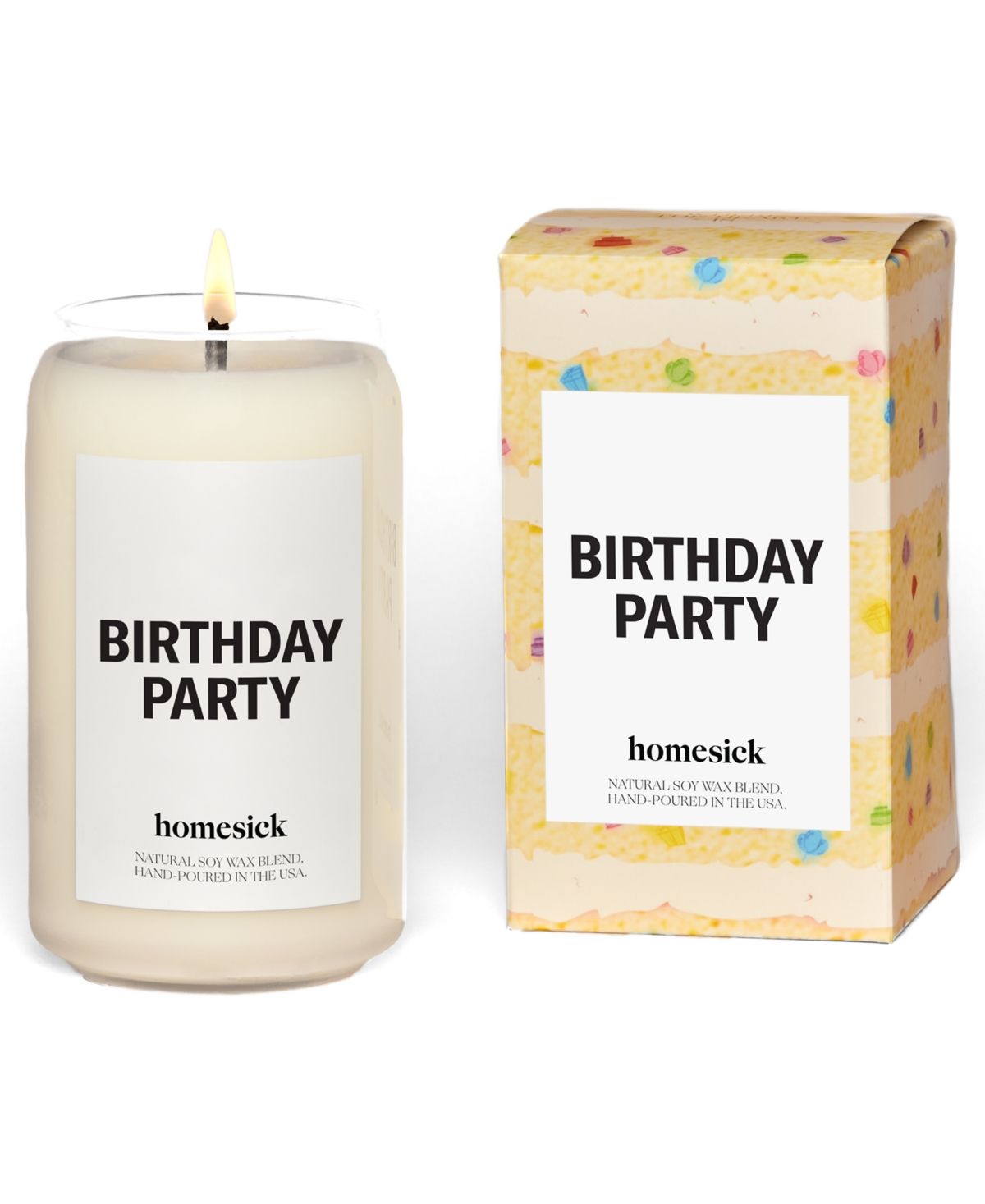 Homesick Candles Birthday Party Vanilla Scented Candle | Macys (US)