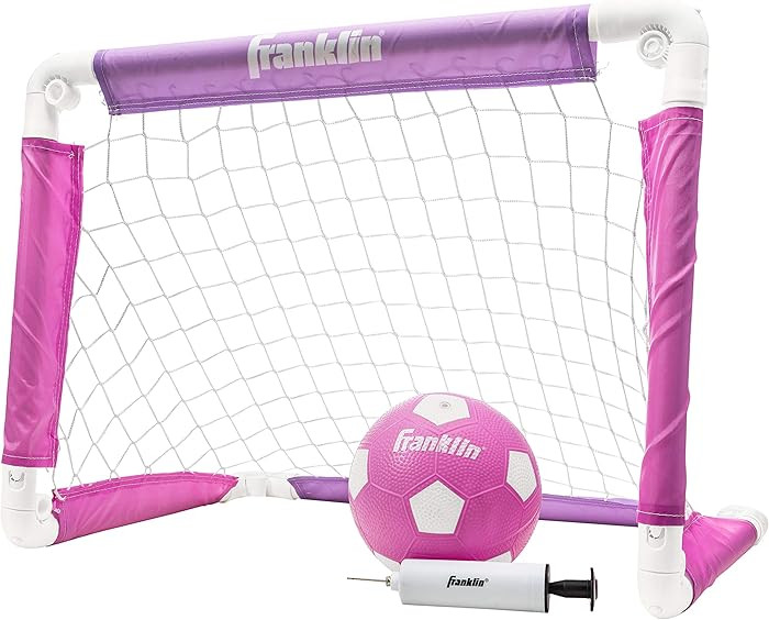 Franklin Sports Kids Mini Soccer Goal Set - Backyard + Indoor Net, Ball, and Pump - Portable Fold... | Amazon (US)